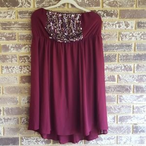 TORRID strapless dress plus size 2